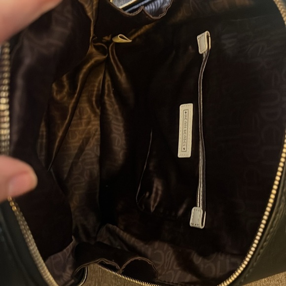 HENRI BENDEL ‘BOWERY’ BLACK LEATHER BACKPACK - Picture 12 of 16